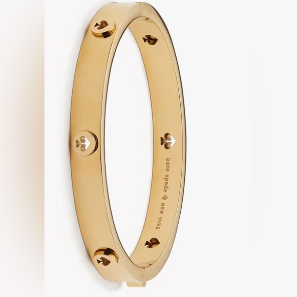 Kate SpadeSALE!!!!!  Spot The Spade Studded Golden  Bangle - Picture 6 of 6